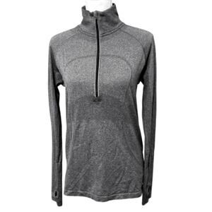 Lululemon Swiftly Tech 1/2 Zip Pullover Top Women's Size 12 Gray
